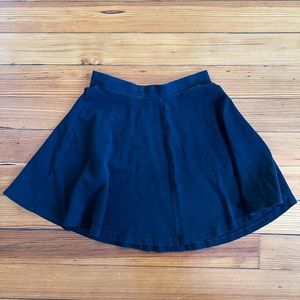 Topshop black stretchy skater skirt